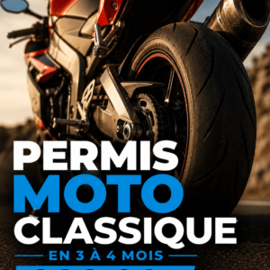 Permis moto classique en 3 à 4 mois